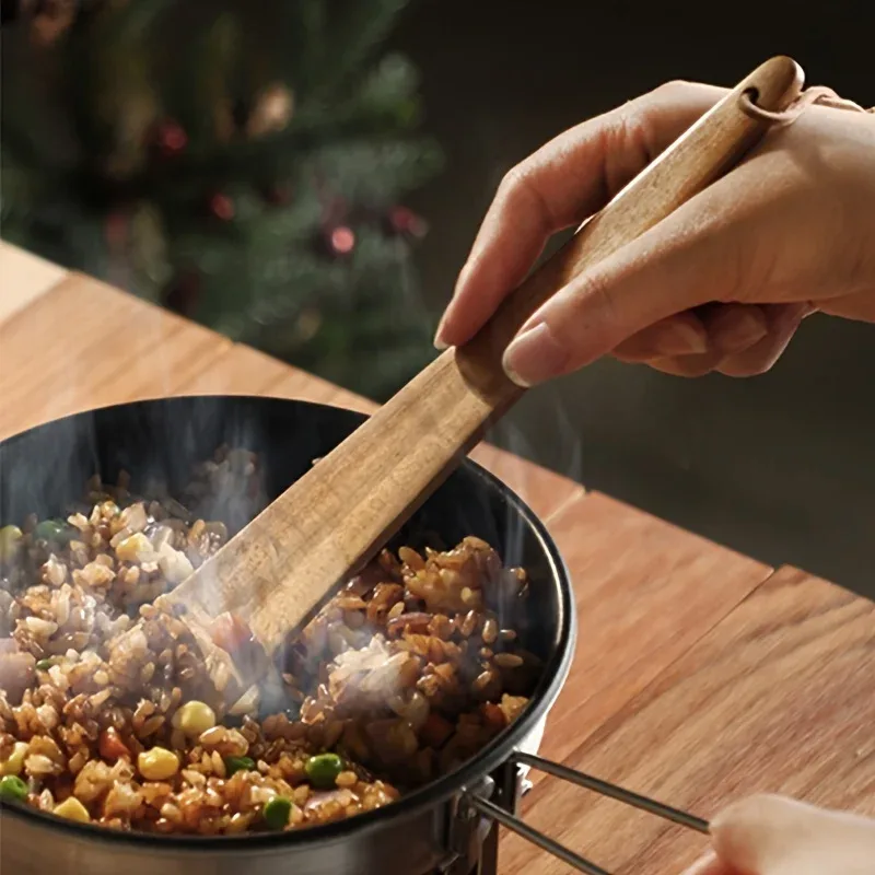 Teak Wood Spatula Small Kitchen Spatula for Cooking Egg Pancake Turner Outdoor Cooking Spatula Utensils Kitchen Tools