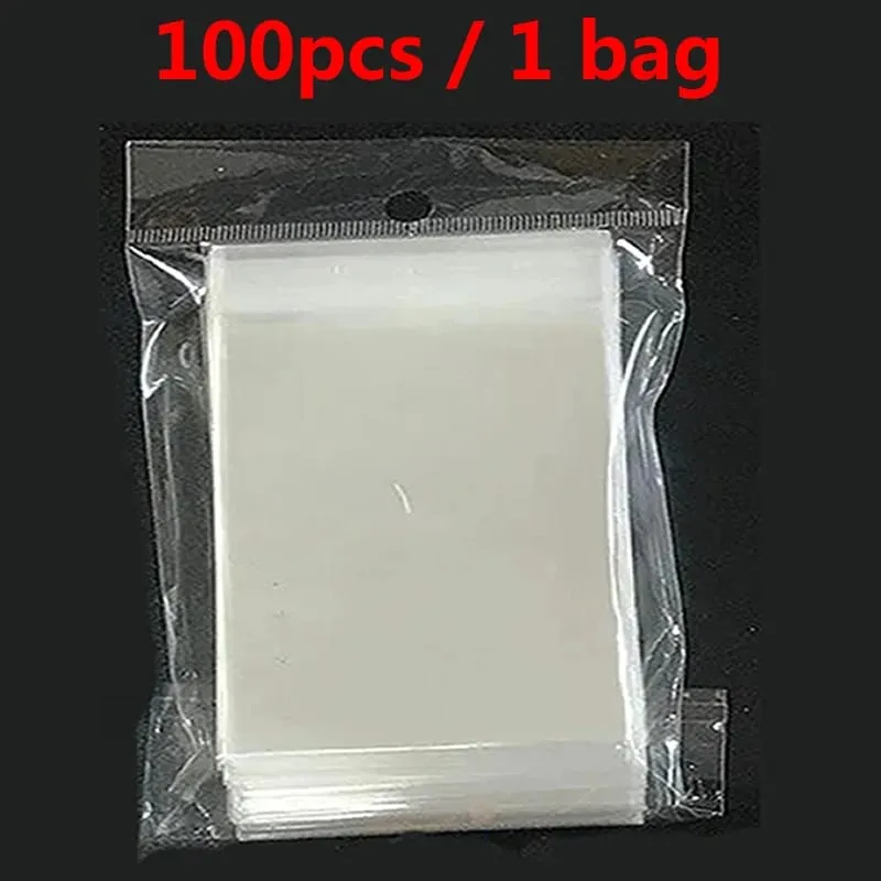 67*90mm Games Card Sleeves Transparent Playing Protector Compatible Trading Yugioh Pokemon Baseball Cards Folder Holder Kids Toy