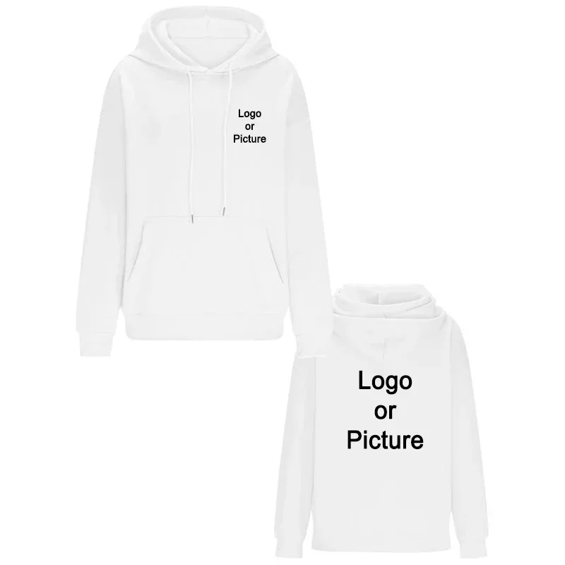DIY Design Oversize Hoodies Women Fashion Customized Printed Loose Long Sleeve Shoulder Drop Cuff Sweathsirts Pullovers Sudadera