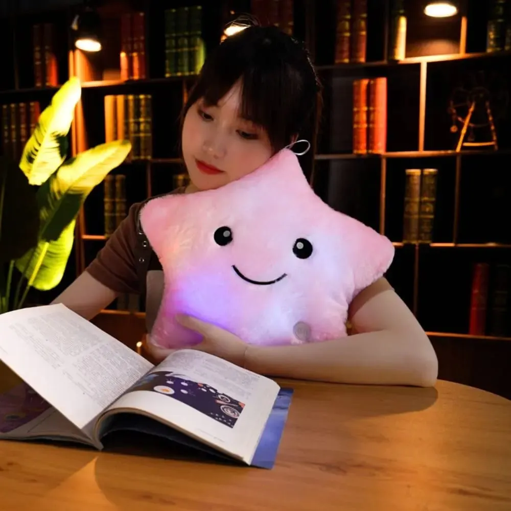 LED Electronic Star Plush Toy Soft Baby Kid Toys LED Star Doll Toy Home Decoration Star Soft Star Pillow