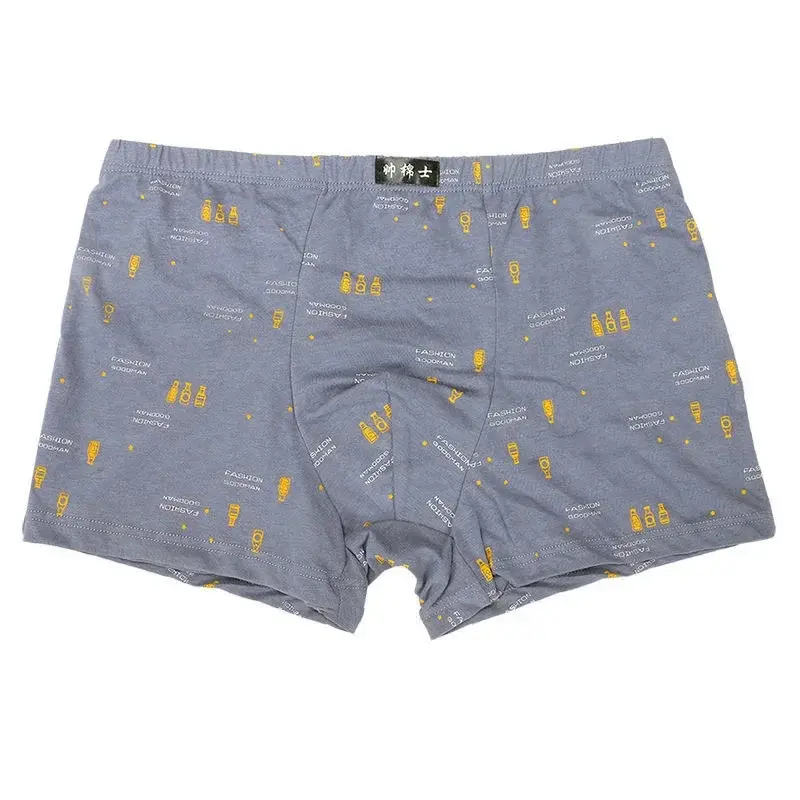 5Pcs/Lot Boxers Men’S Underwear Men's Cotton Boxer Shorts Men’S Boxer Pants Four Corners Loose Breathable Comfortable Shorts