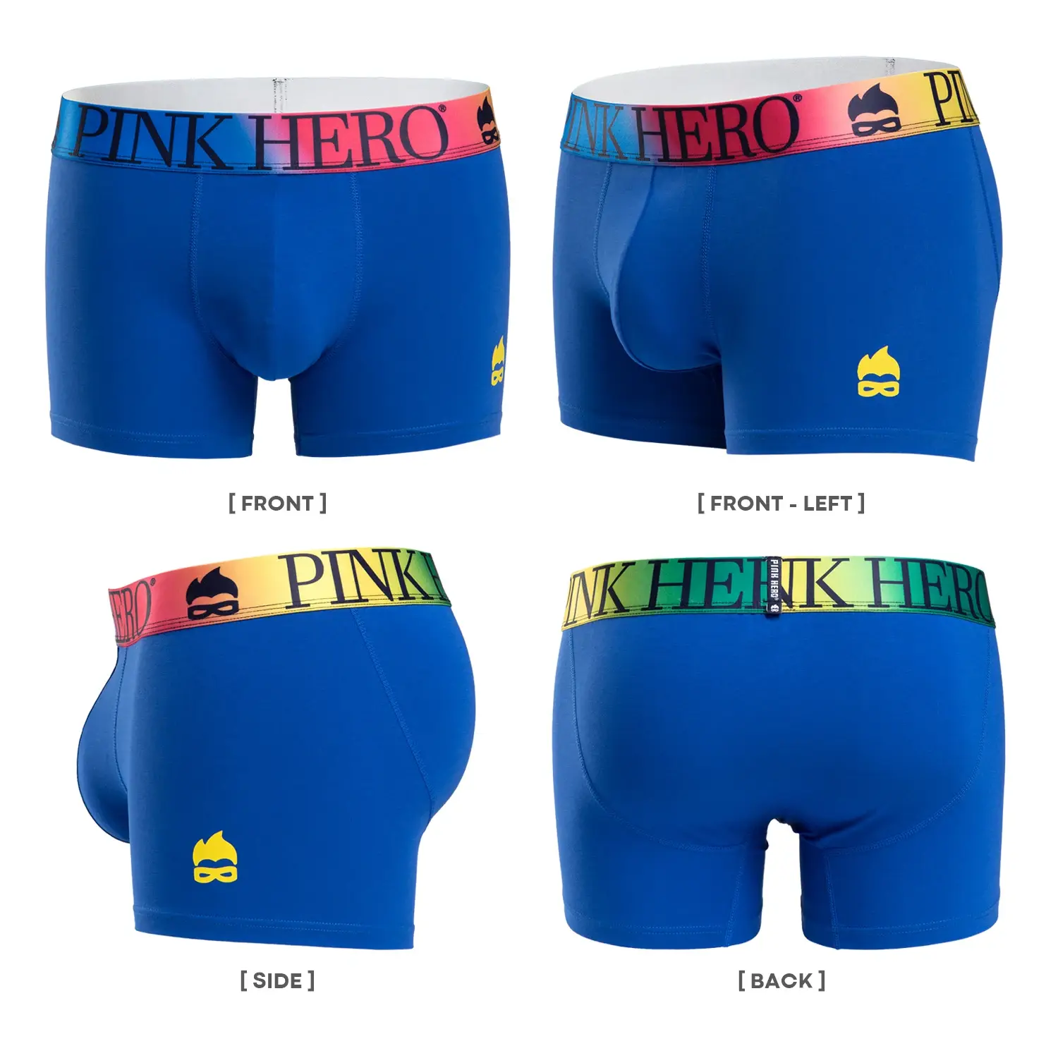 Underwear,Comfy And Soft Boxer Briefs，Standard European and USA Version Size,Funny Novelty Waistband Of The Rainbow