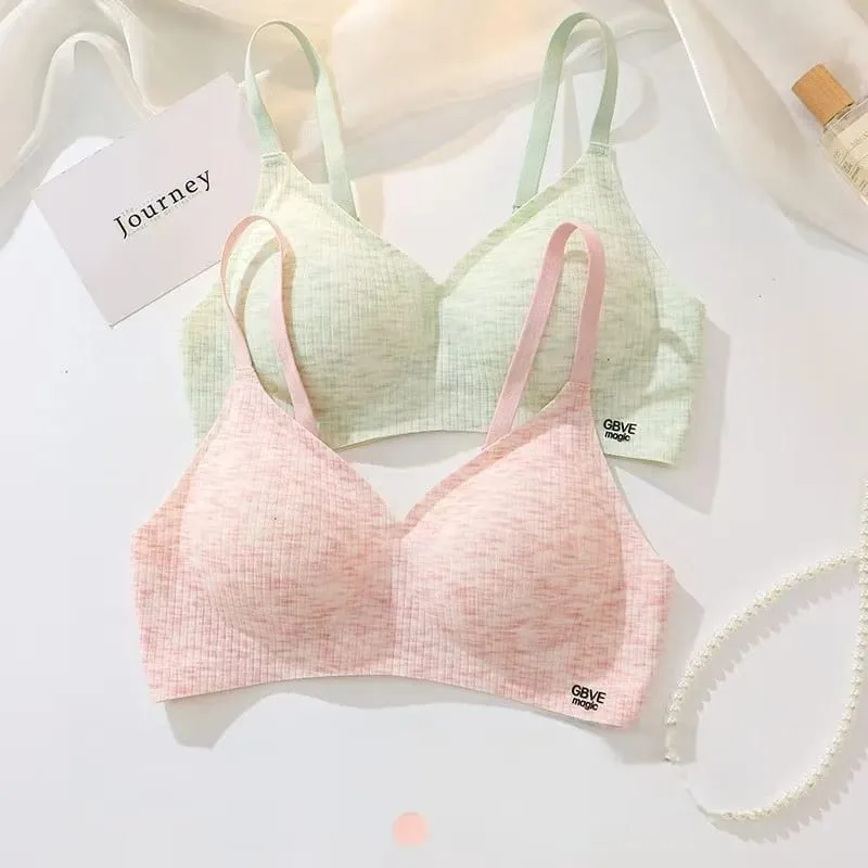 Women's Non-trace Jelly Push-Up Bra Soft Support Comfortable Anti-Sagging Lingerie without Underwire for Everyday W
