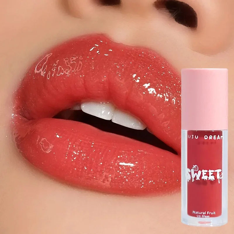 Glossy mirror lip gloss nude lip gloss moisturizing brightening complexion waterproof long-lasting for a flawless finish
