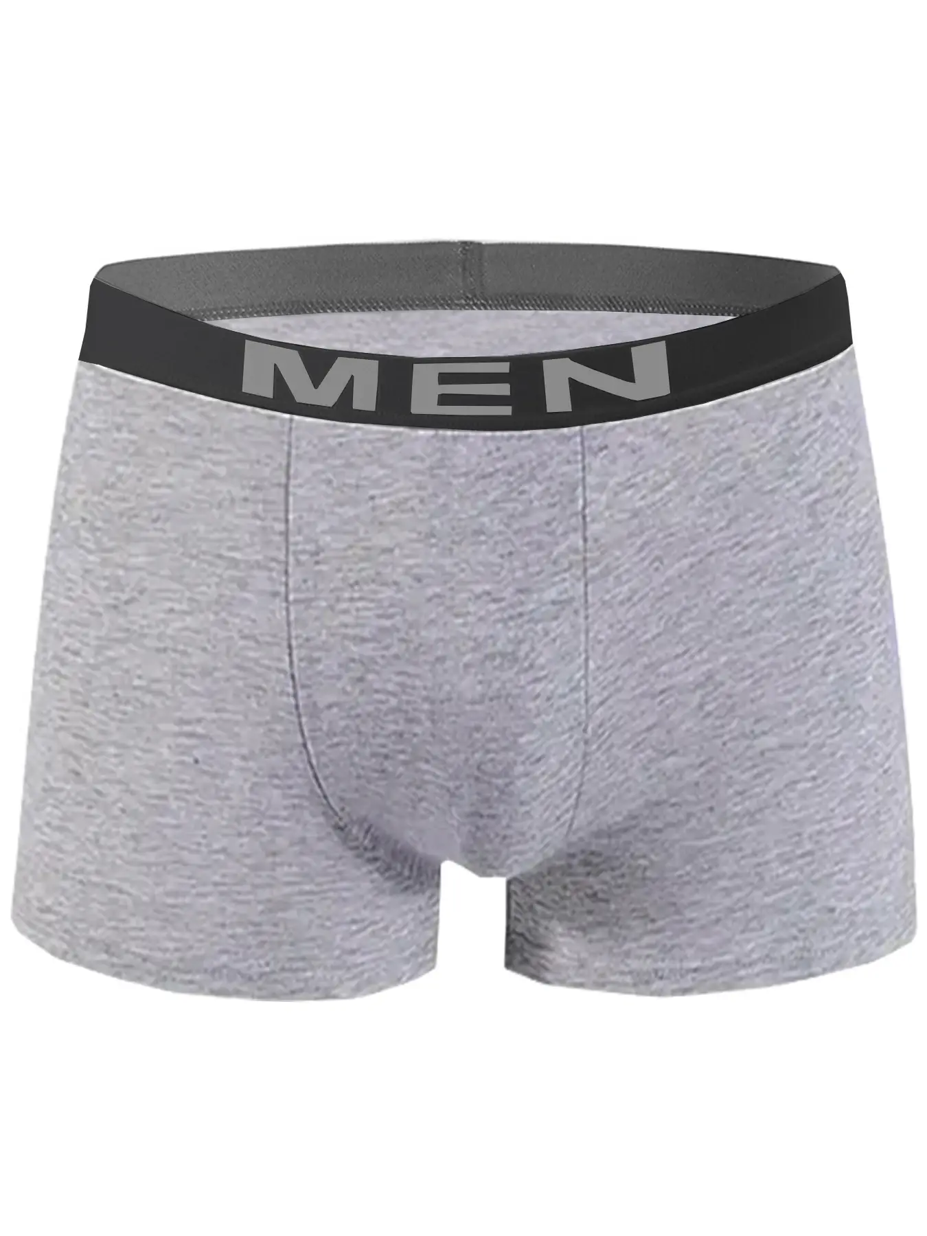 7-piece Set of Four Season Men's Solid Color Long Casual Underwear, Fashionable Sports Underwear, Plus Size Flat Corner Pants