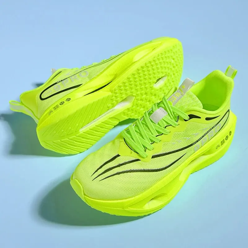 Men Running Shoes Cushion Stable Lightweight Sport Shoes Mesh Breathable Casual Sneakers Women Non-slip Outdoor Athletic Shoes