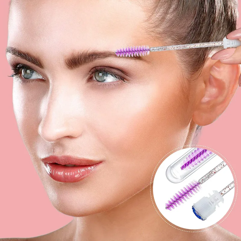 50/100pcs Reusable Eyelashes Brush Tube for Eyelash Extension Disposable Mascara Wands Eyebrow Brush Applicator EyeLash Brushes
