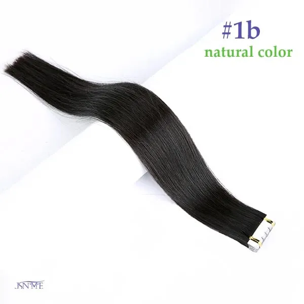 Mini Tape In Hair Extensions Seamless Invisible SKin Weft 100% Remy Human Hair Black Brown Blonde For Salon For Women