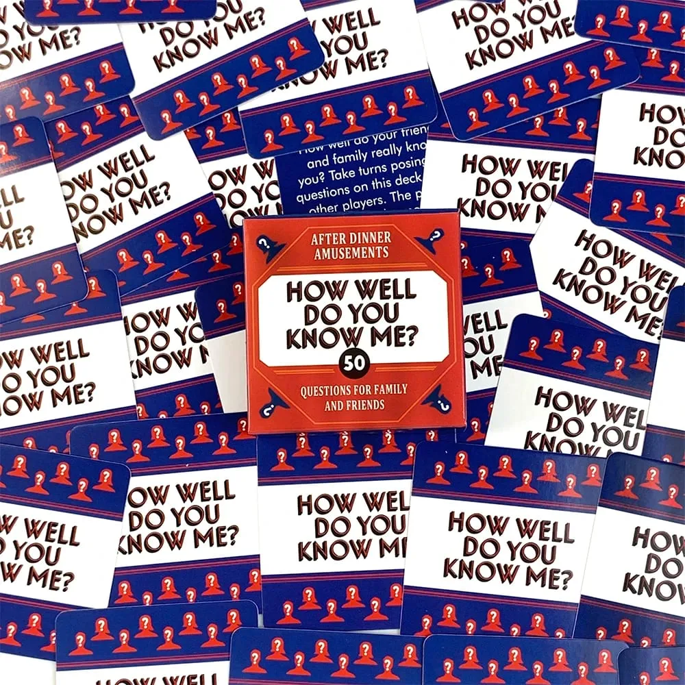 Mini Game Card - How Well Do You Know Me? - Game Board Game Card Travel Card Party Entertainment For Family Friends
