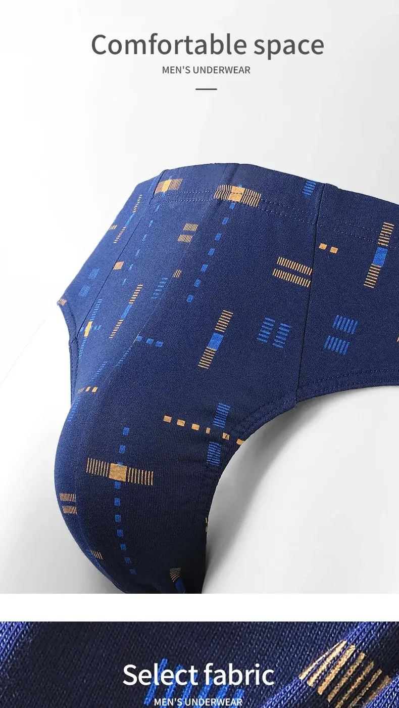 Men's pure cotton underwear men's sports boxers large size boxer shorts comfortable and breathable boys' underpants trendy