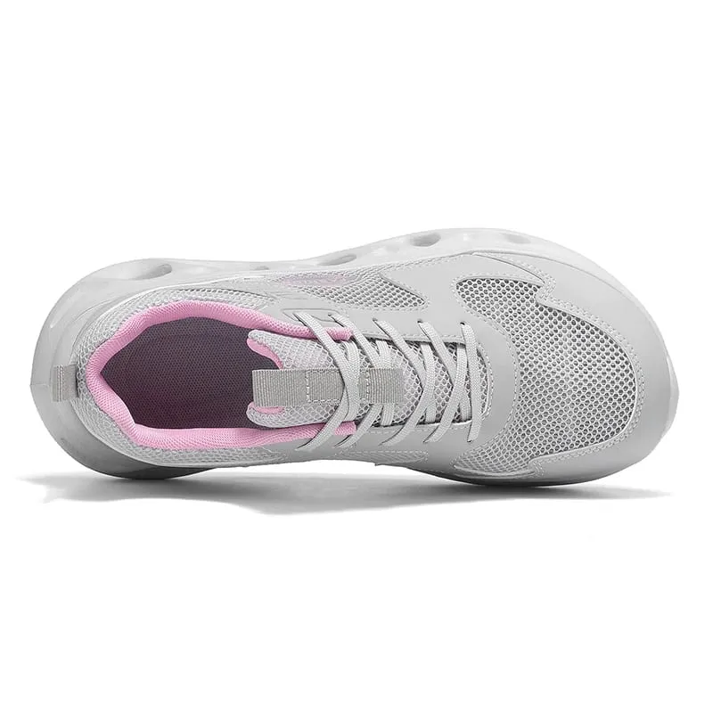 Wide Toe Lightweight Cushioned Walking Shoes Breathable Mesh Wide Fit Sneakers Casual Fashion Athletic Trainers for Daily