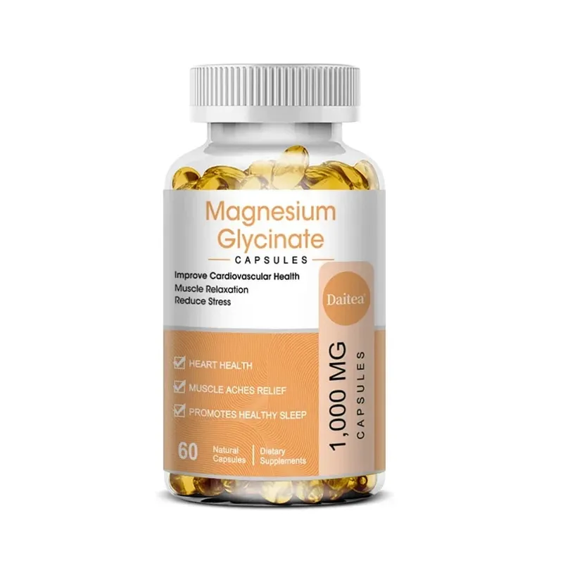 Magnesium Glycinate Supplement with Vitamins To Promote Natural Sleep Reduce Stress and Anxiety and Support Bone Health
