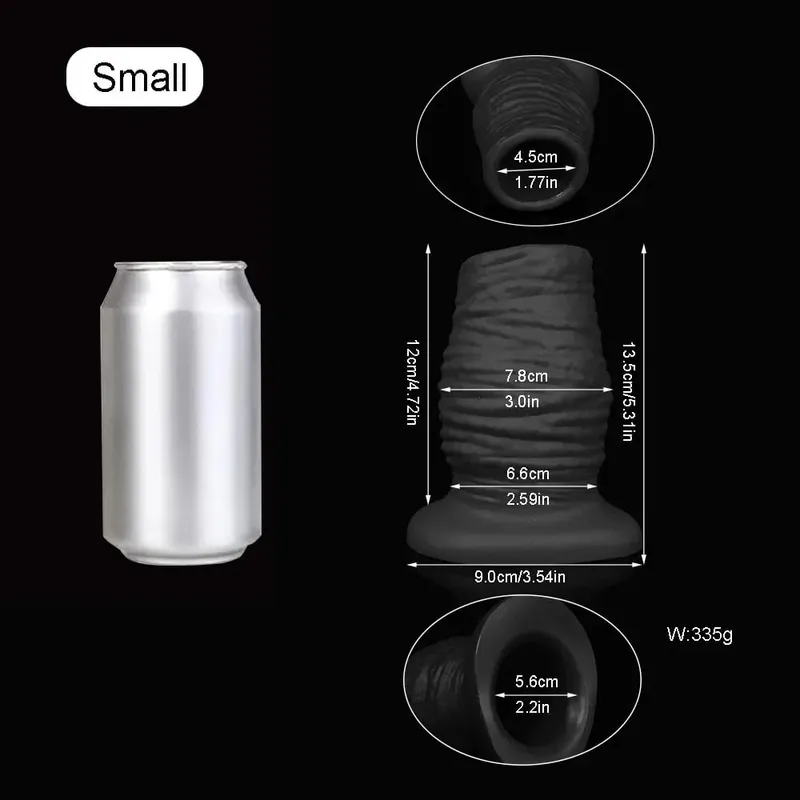 3/3.46/3.85 Inch Huge Hollow Anal Plug Liquid Silicone Soft Butt Plug Vaginal Anal Expansion Speculum Gay Fisting BDSM Sex Toys