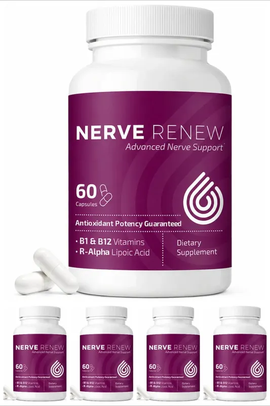 Nerve Renew Advanced Nerve Support Supplement - Natural Relief for Nerve Discomfort with R-Alpha Lipoic Acid & Vitamin B Complex — image 10