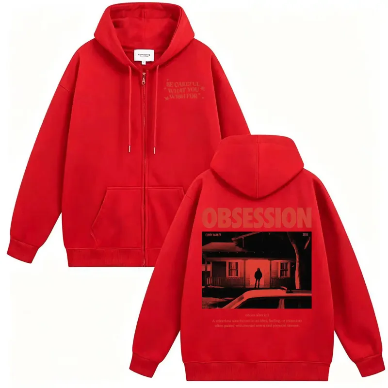 2026 Movie Obsession Sweatshirt Jacket Coats One Wish Willow Be Careful What You Wish for Eye Men's Fashion Retro Zip Up Hoodies