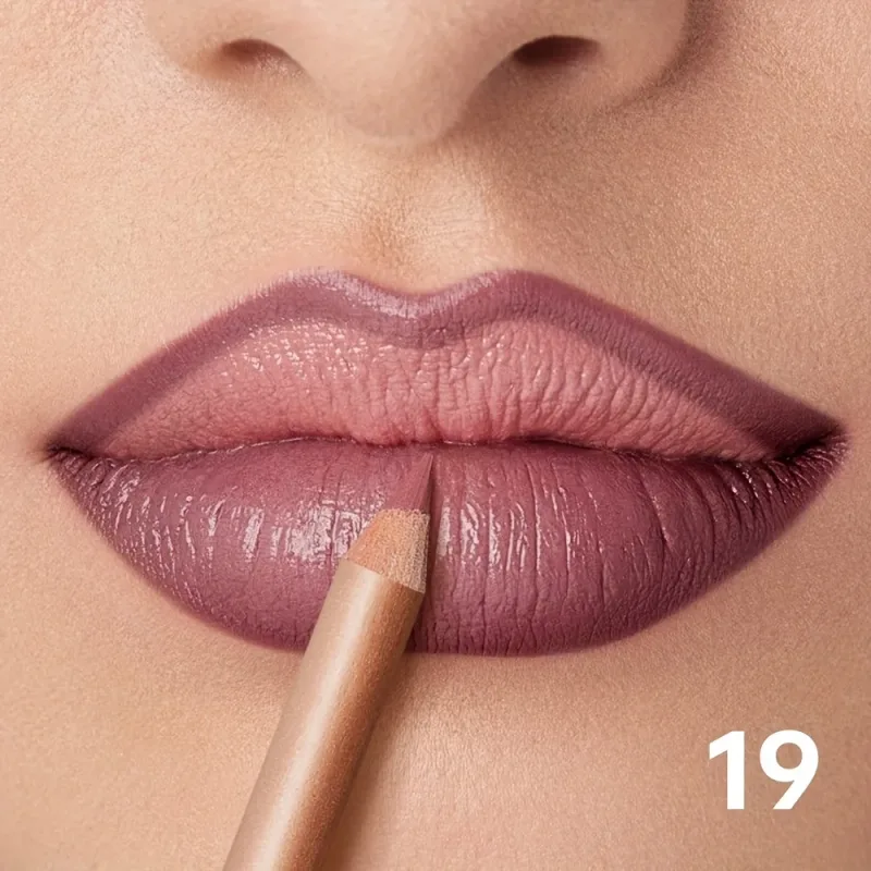 Matte Lip Liner Pencil Nude Long-Lasting Waterproof Smudge-Proof Precise Outline Smooth Creamy Formula