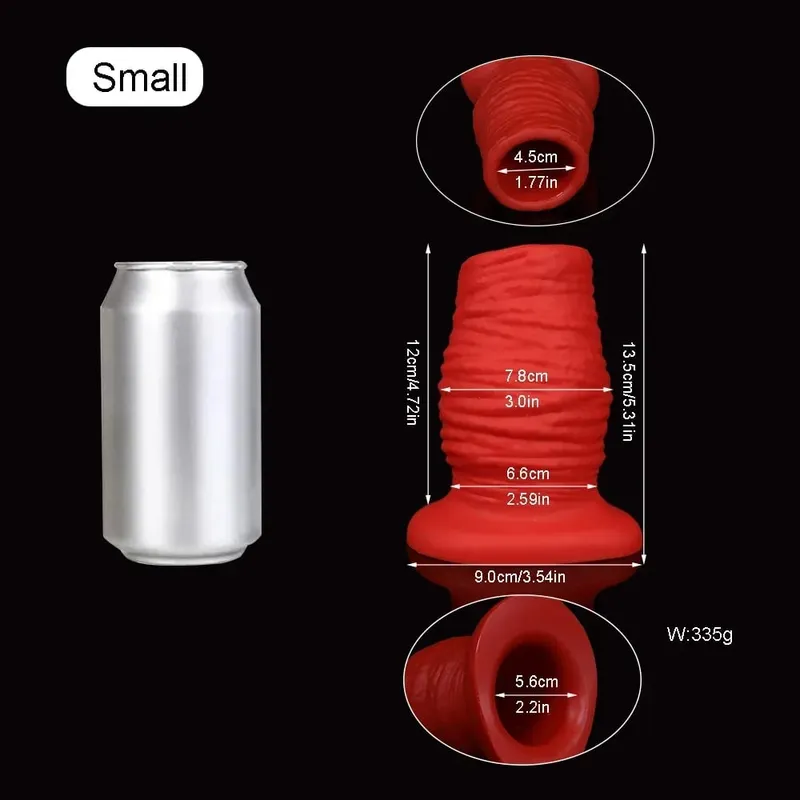 3/3.46/3.85 Inch Huge Hollow Anal Plug Liquid Silicone Soft Butt Plug Vaginal Anal Expansion Speculum Gay Fisting BDSM Sex Toys