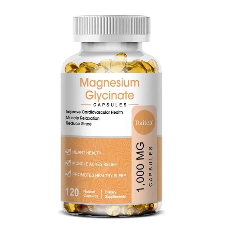 Magnesium Glycinate Supplement with Vitamins To Promote Natural Sleep Reduce Stress and Anxiety and Support Bone Health