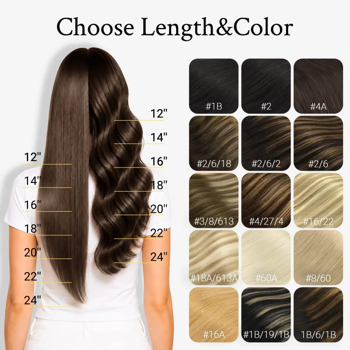 Sunmofavo Tape In Remy Human Hair Extensions Thick Silky Straight Natural Brown Invisible Tape 20Pcs Salon Grade For Women