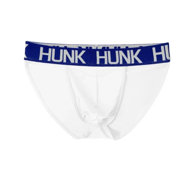 Sexy Men Low Rise High Cut Bikini Briefs Ice Silk Soft Lightweight Breathable Underwear Sport Workout Daily Single Underpants