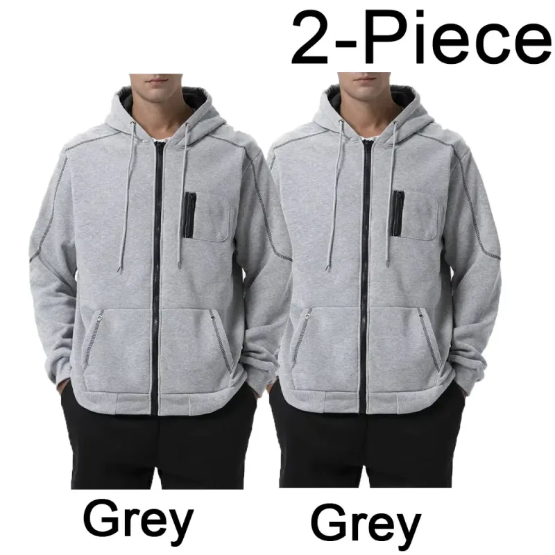 Men's Hoodie Black White Army Green Red Hooded Color Block Fleece Cool Casual Winter Clothing Apparel Hoodies Sweatshirts