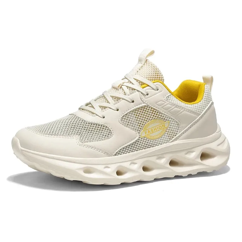 Wide Toe Lightweight Cushioned Walking Shoes Breathable Mesh Wide Fit Sneakers Casual Fashion Athletic Trainers for Daily