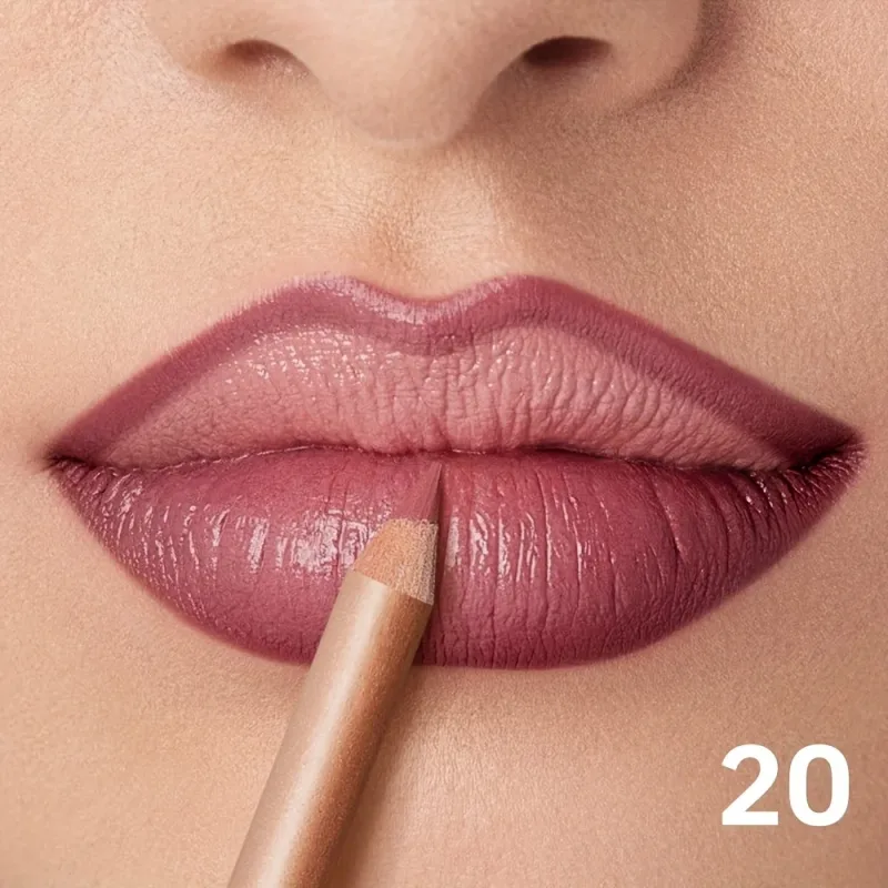 Matte Lip Liner Pencil Nude Long-Lasting Waterproof Smudge-Proof Precise Outline Smooth Creamy Formula