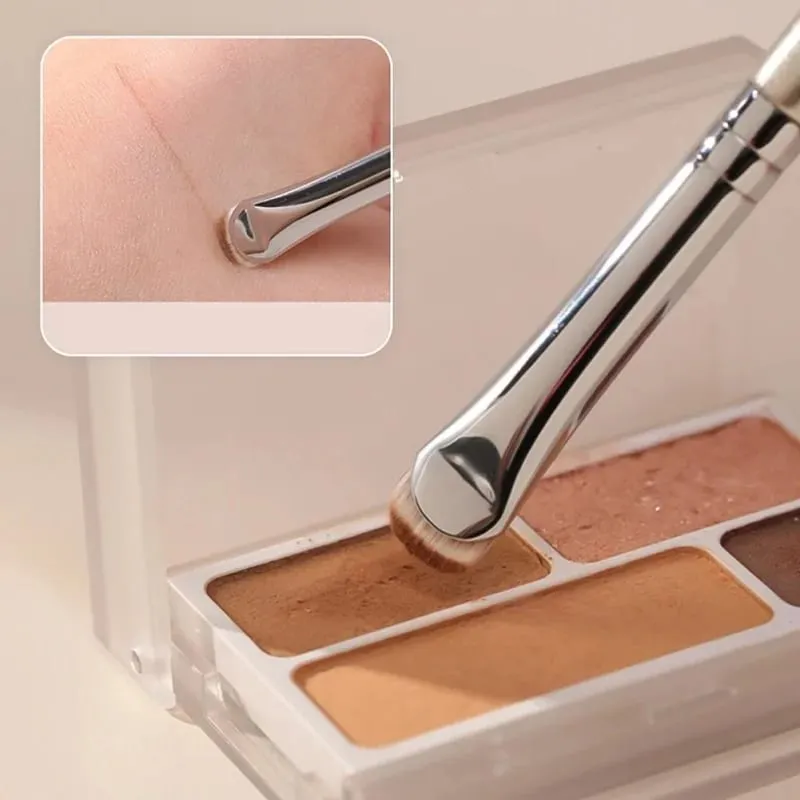 2pcs Curved Eyeliner Makeup Brushes Eye Makeup Smudge Tools Precision Soft Eyeshadow Brush Sharp Thin Small Eye Cosmetic Tools
