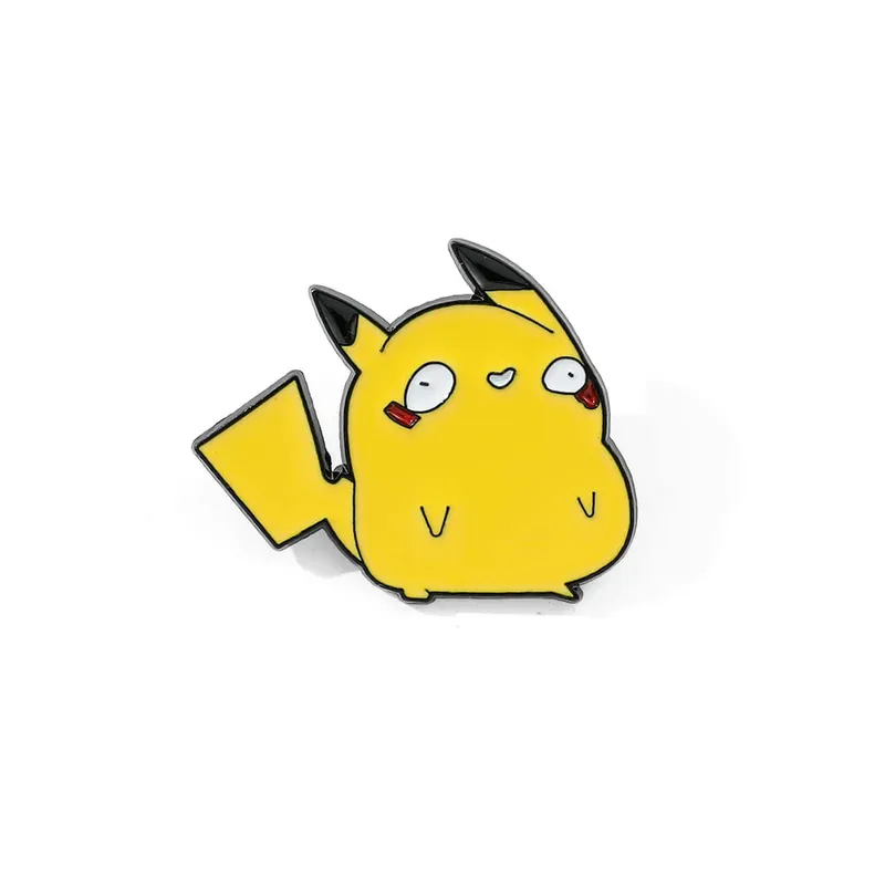 Anime Enamel Pin Funny Cartoon Figure Pikachu Squirtle Psyduck Metal Badge Brooch Jacket Jeans Lapel Pin Toy Accessories