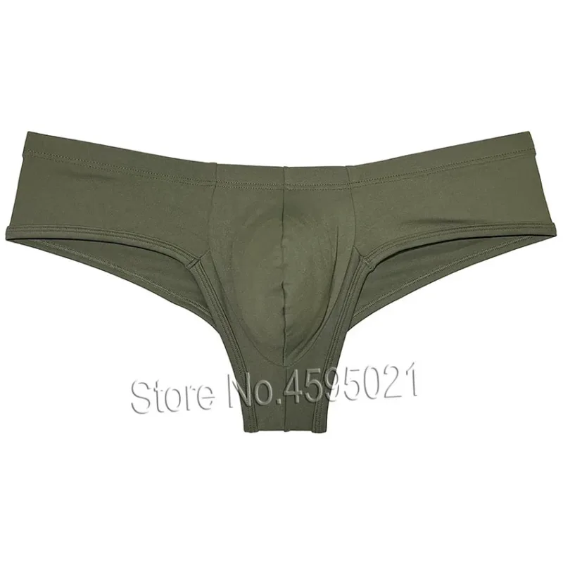 Men's Low Waist Bikini Briefs Underwear Male Bikini Enhance Pouch Boxershorts Micro Trunks Underpants Soft Briefs