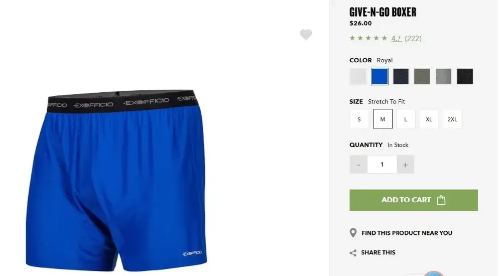 Exofficio Underwear Men Boxers Mens Underwear Boxer Shorts Loose Casual Sleep Underpants Comfortable Homewear Panties Quick Dry