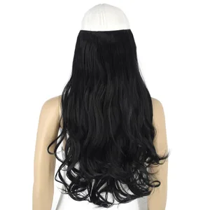 Synthetic Fiber Heat Resistant Wavy 5 Clips on Clip in hair Extensions 5002