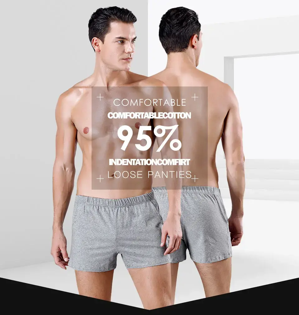 1pc/3pcs Mens Summer Loose Shorts Fashion Comfortable Cotton Boxers Shorts Men Breathable Home Short Sweatpants Casual Shorts