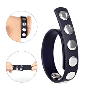 Silicone Penis Ring Adjustable Cock Ring Reusable Delay Ejaculation Stretchy Erotic Acceoosries Adult Products Sex Tool for Men