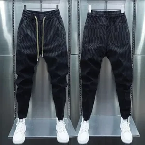 Heavy Trendy 2025 Brand Tooling Multi-pocket Jeans Men's Trend Loose Retro Small Feet Harlan Patchwork Cargo Straight Pants
