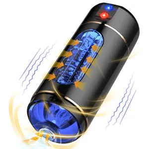 Sex Toy for Men Male Masturbation Cup Men's Masturbator Pocket Pussy Automatic Intelligent Voice Penis Training Vibrator Blowjob Sex Machines Glans Trainer