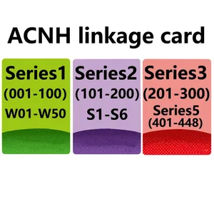 001 to 448 ACNH linkage card Sanrio card S1 to S6 Work for NS Switch NTAG215 NFC Printing animal Card