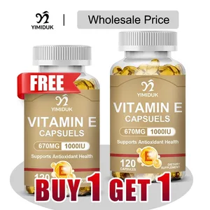 Buy 1 Get 1 Free! Vitamin E 670mg Capsules Support Skin & Heart Health Moisturizes from Within Reduces Scars & Promotes Shine