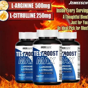 100 tablets Male Supplement with L-arginine L-citrulline Stamina & Energy Vegan | Discreet Ship