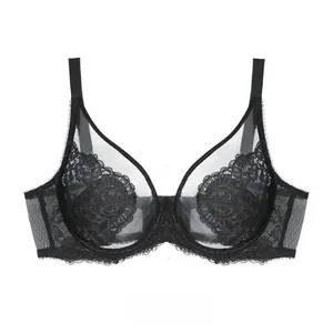 Ultra-Thin Women's Bra Full Cup Gathered Underwear Set for Flattering Bustline and Preventing Sagging No Side Breast Collection