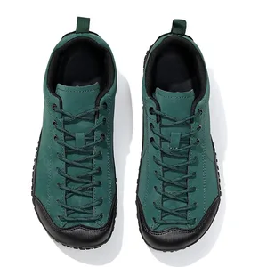Unisex Barefoot Wide Toe Shoes Women Men Artificial Leather Minimalist Sneakers Zero Drop Outdoor Lace-Up Slip on Walking Shoes