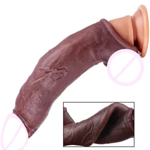 Sleeve for Erection Penis Training Sexy Adult Man Silicone Penis Sleeve Cock Ring Extender Male Sex Toy Dildo Cock