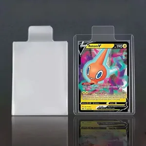 65*90mm 100pcs Bulge Games Card Sleeves For Pokemon Cards Transparent Playing Protector Trading Folder Case Holder Kids Toy Gift