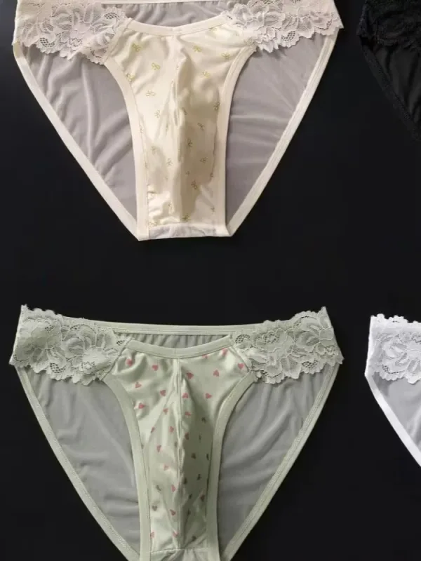 4PCSSexy Mens Seamless Panties Ice Ultra Thin Sports Fitness Bulge Pouch briefs Male Panties Low Waist 3256812833245883