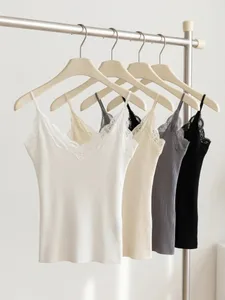 Summer 2026 Coquette Y2k Clothes Korean Lace Women Tank Top Cute Camis Sexy White Crop Top Female Sleeveless Black Vest