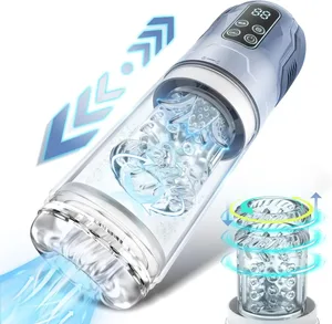 Telescopic Automatic Male Masturbator Masturbation Cup Blowjob Machine Sucking Pocket Pussy Vacuum Penis Pump Sex Toys for Men