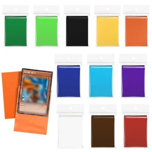 50Pcs Japanese Size Card Sleeves for Trading Cards Matte Card Sleeves Deck Card Protectors Fit for YGO Game Card (14 Colors)
