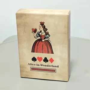 54 Pcs Alice Playing Cards 9*6.5cm Full Deck Paper Scrapbooking Craft Poker Deck