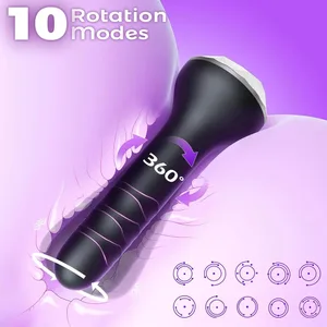 Vibrating Butt Plug Anal Toys Prostate Massager with 10 Vibrating Rotating Beginner-Friendly Anal Plug Sex Toys for Men Women