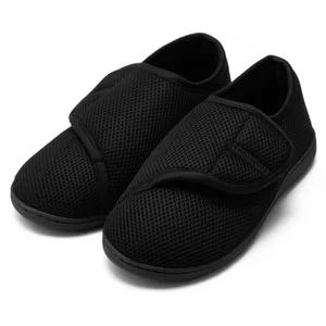 Unisex Diabetic Shoes Lightweight Edema Sneakers with Adjustable Closure Hook and Loop Sneakers Plush Lining for Swollen Feet